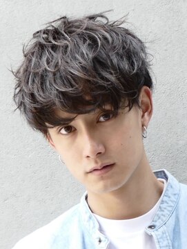 ローウェ バイ フィフス 立川メンズサロン(Louwe by fifth) 波巻きスパイラルパーマツイストスパイラルパーマ緩めマッシュ