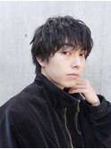 マッシュウルフツイストスパイラルパーマシャドウパーマ