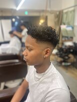 クフィア メンズヘアー カンポ 難波店(CUFFIA MEN'S HAIR CAMPO)&nbsp;短髪極道パーマフェザーパーマ波巻きパーマメンズ マッシュ