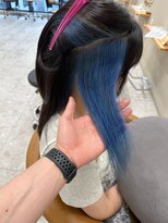 シカ 神戸三宮元町店(Cica)&nbsp;ブルー　ネイビーブルー　色落ち　髪質改善　三宮　神戸