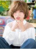 ミルクティーアッシュ外国人風小顔ボブパーマh4志木20代30代40代