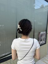 ウタ(uta)&nbsp;#サイドシニョン#ヘアアレンジ#お祭りヘアアレンジ