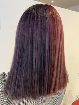 ルルバイアズール 草加店(LULU by azule) ツートンカラー、パープル、ピンクカラー【草加】