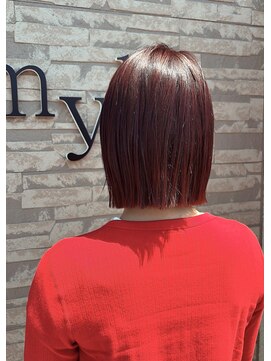 アミュー(Amyu) タッセルボブ×暖色系カラー