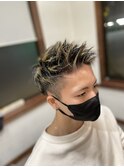 ハイライト ×   ツーブロック