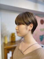 ショートボブ/うざバング/大人ショート20代30代　渋谷