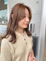 クラフト ヘア デザイン(CRAFT HAIR DESIGN) 【CRAFT渡邉】センターパートミディアム / フェイスレイヤー