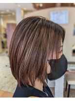 ヴィサージュオーク(VISAGE oak)&nbsp;ブラウンBOB×ハイライト