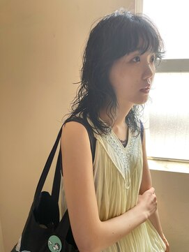 ソイ 下北沢(soi) 【wave perm】ミディアムレイヤー_ウェーブパーマ_前髪パーマ