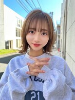 レイリー 原宿 表参道(Rayreee)&nbsp;大人可愛い外ハネカールボブ/ショコラグレージュ