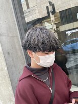 アウラ(AURA)&nbsp;波巻きパーマ波巻きスパイラルパーマブリーチパーマメンズカット