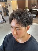 アップバング×ツイストスパイラル