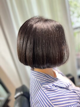 ツムグ 代官山店(TUMUGU) ヘルシースタイルワンレンボブ30代40代50代ブルーグレージュ#147