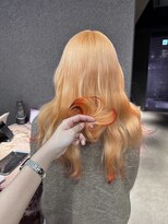 ペレ 栄店(PELE) デザインカラー/レイヤーカット/ウェットヘア/オリーブベージュ