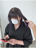 ラベンダーと水色