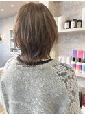 福山市美容室Caary透明感イルミナカラーレイヤーウルフヘア