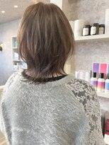 キャアリー(Caary)&nbsp;福山市美容室Caary透明感イルミナカラーレイヤーウルフヘア