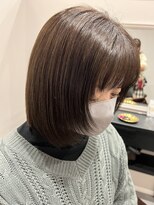 アウラヘアーサロン(aura hair salon)&nbsp;オリーブベージュ お顔周りレイヤー