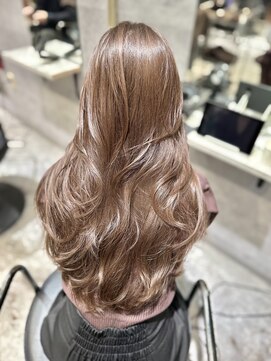 アクション 心斎橋店(ACTION) 20代30代レイヤーカット　くすみベージュ　マロンベージュ