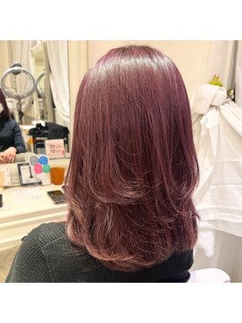 ナンバー ユアイロ 川崎(N° uairo) 【森山】ラベンダーピンク/艶髪/大人かわいい/20代30代