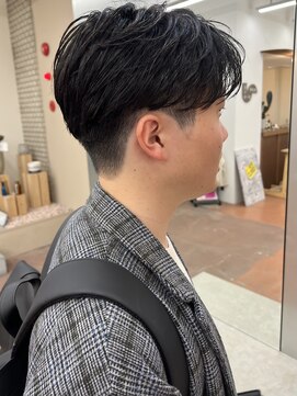 パークレーン アイス イヴェン(park lane ICI yeven) メンズカットシースルーマッシュハイライトダウンパーマYUKI