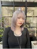 ホワイトシルバー/レイヤーカット