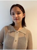 薬院【honen】ミディアムレイヤー髪質改善メテオカラーイルミナ
