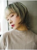 〈m47〉大人ショートハイライト髪質改善キッズカット前髪30.40代