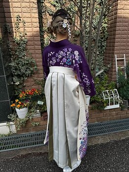 スタジオ シン 美容室(STUDIO shin)の写真/成人式や七五三など特別な日を華やかに彩ります☆プロの着付けで1日ラクに過ごせる♪