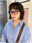 ボブ×ニュアンスパーマ