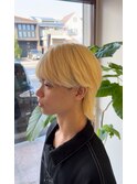 韓国マッシュウルフ　抜きっぱなしブロンド
