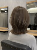 まろやかベージュの外ハネボブ