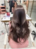 韓国ヘア　透明感カラー　2wayバング &nbsp;レイヤーカット &nbsp;&nbsp;顔周り