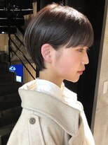 スク(SUKU)&nbsp;丸みショート×ブラウンカラー