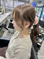 メゾンセブンルックス 宇都宮簗瀬店(Maison 7LOOKS) 縛るとかわいい顔周りカット!!!《前髪カット/顔周りカット》