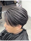 メンズバレイヤージュ/シルバー/白髪ぼかし