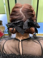 ホラサン(HORAsun)&nbsp;編み込みツインお団子☆