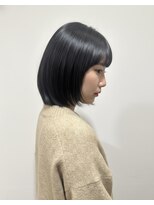 ヘアースタジオ ゼン カロン(Hair studio Zen kalon) ハッシュボブ×ダークブラウン×ハッシュカット30代40代50代