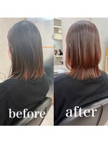 ヘアサロン ドットプラス 町田店(dot. plus) 結べるレイヤーボブピンクベージュ/クールショート/前髪/町田