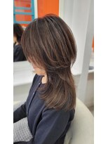 トウカ 南流山店(TOUKA)&nbsp;白髪ぼかしハイライト×ウルフレイヤー