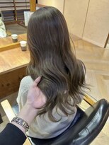 ラフ バイ マグ 南松本(R.A.F. by Mag)&nbsp;夏カラーブリーチなしダブルカラーオリーブグレージュ透明感