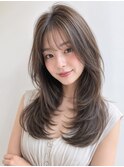 髪質改善*大人ミディアムヘアハッシュカット*韓国【Zina新宿】