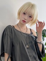 ピープス 逗子 葉山(PEEPS) 海外ガール風ブロンドボブ
