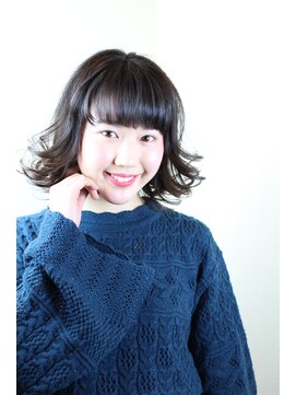 マテリアル(Material) {阪急六甲 Material} 外ハネ透け感ボブ