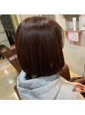 顎下ボブ/ロングボブ @30代40代50代/鈴鹿