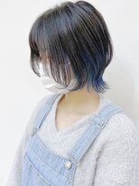 モリオフロムロンドン 松戸店(Morio from London)&nbsp;【松戸　ムラマツ】大人マッシュウルフショートボブブルー