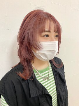 ガロウ 大通店(garou) シアーピンク × ウルフ　【盛岡】