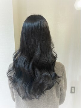 アオヘアーガーデン(ao hair garden) 透ける!ブルーブラックカラー