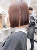 梅雨前は地毛風ストレートで広がらないボブ
