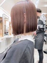 リール 銀座(R'EEL) 梅雨前は地毛風ストレートで広がらないボブ